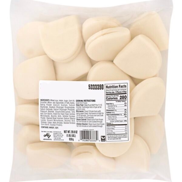 Soft Bao Buns Wrappers Pack of 20 (Small 36g/pc)