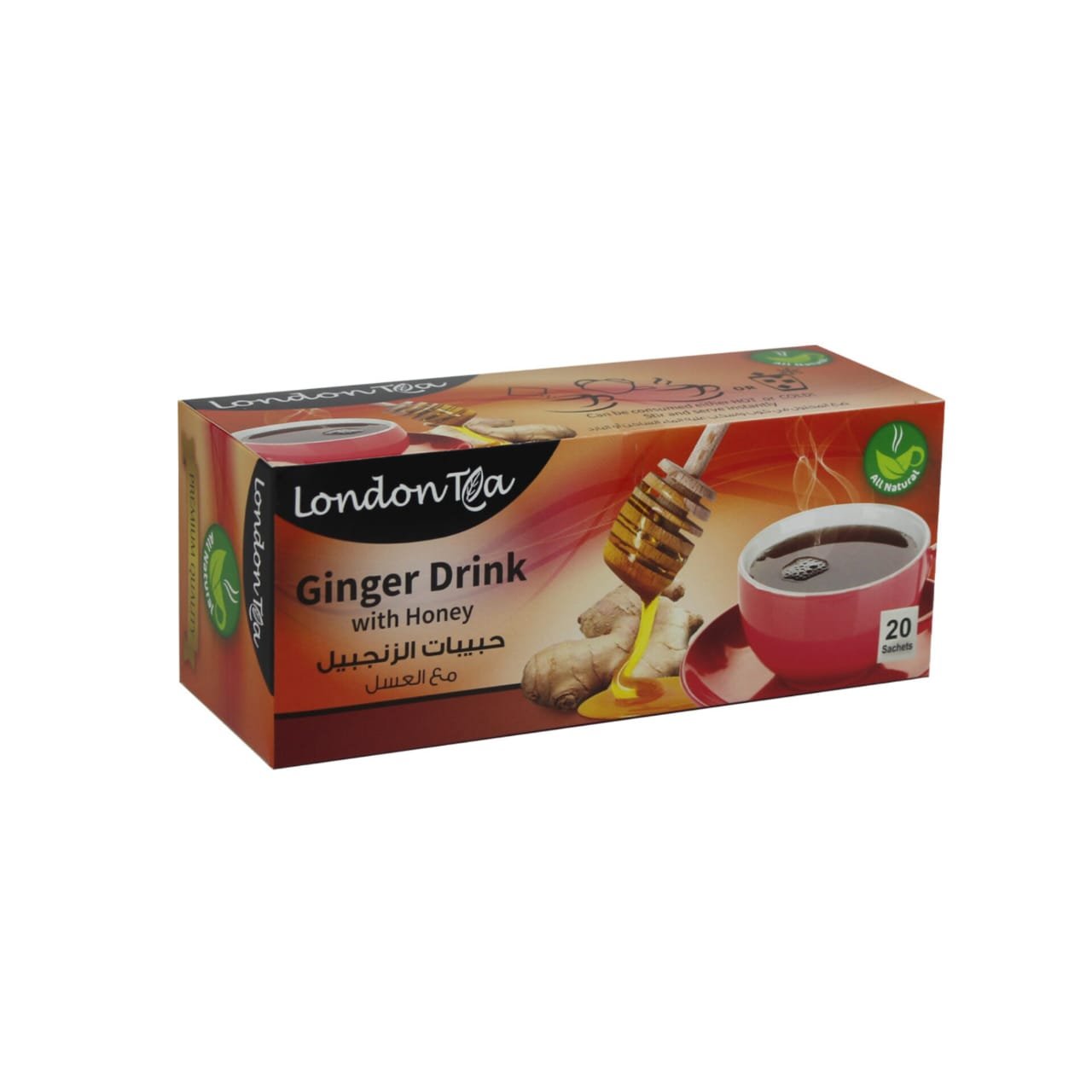 76f4c094-6ce8-48c5-b4f7-bc9ba3107624 Ginger With Honey Tea 20 Sachets (London Tea)